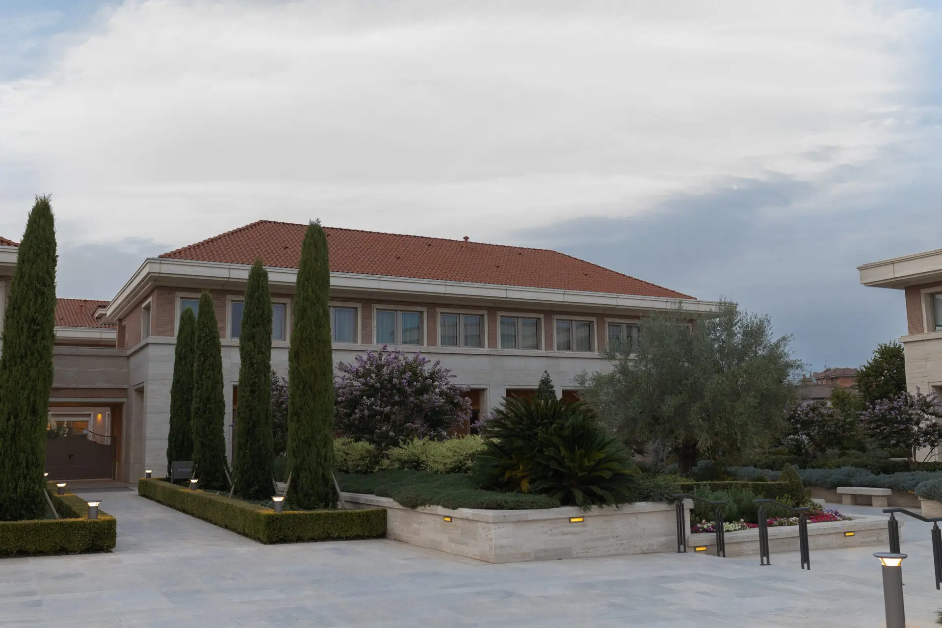 Gusali ng simbahan sa Rome Italy Temple.
