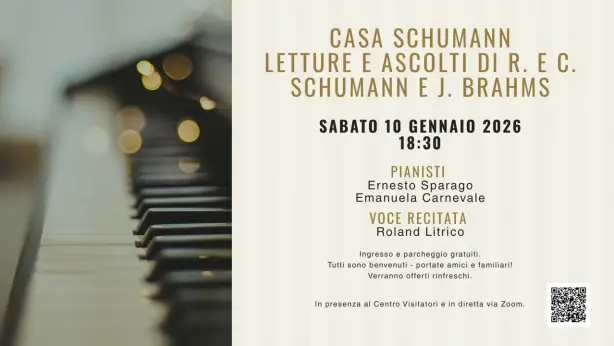 Maison Schumann : Lectures et écoutes de R. et C. Schumann et J. Brahms